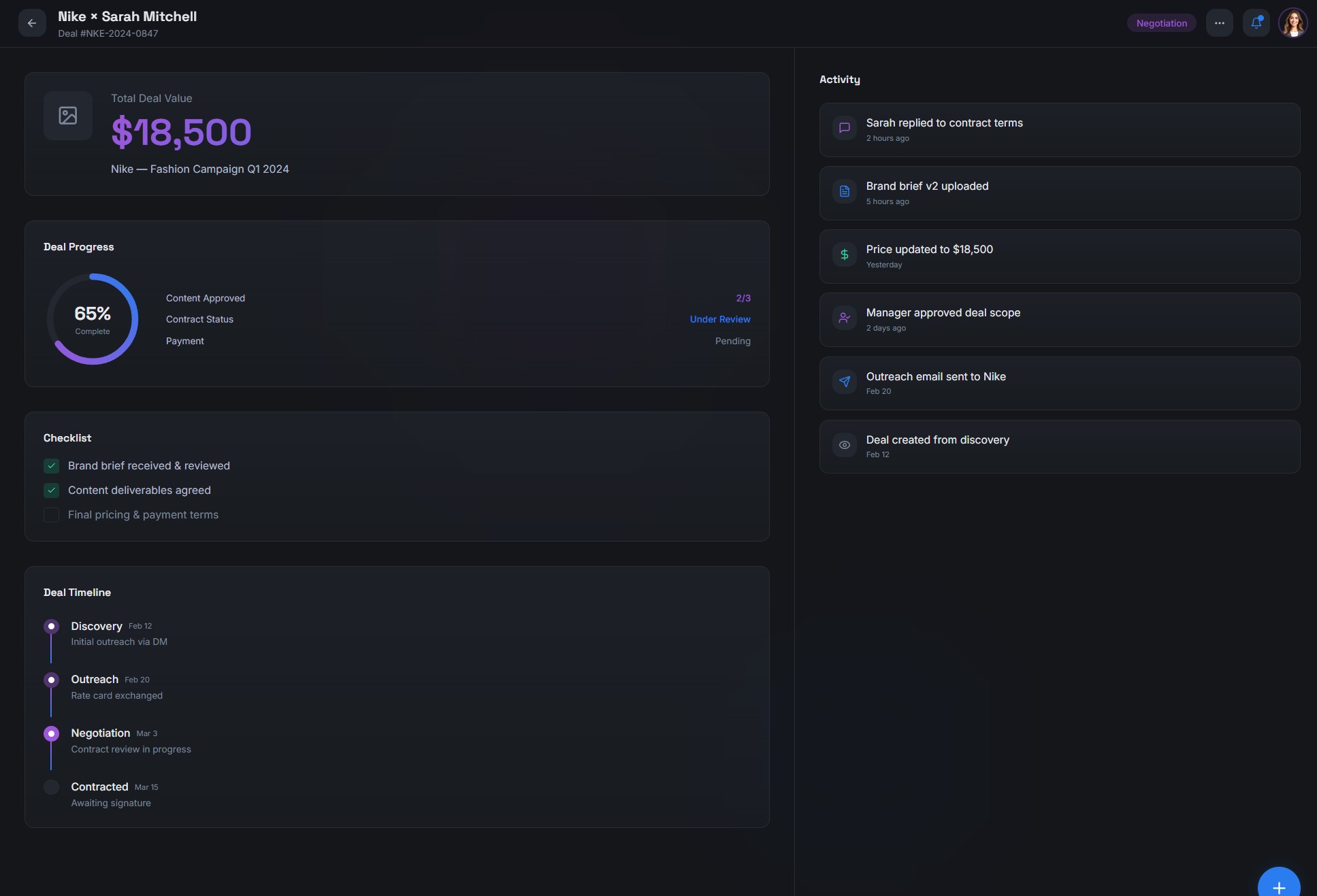 Rate Calculator — Data-driven pricing for influencer deals